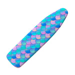 Pink Teal Mermaid Scales Pattern Print Ironing Board Cover