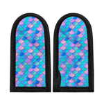 Pink Teal Mermaid Scales Pattern Print Skillet Handle Cover