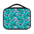 Pink Teal Tropical Leaf Pattern Print Classic Bible Case