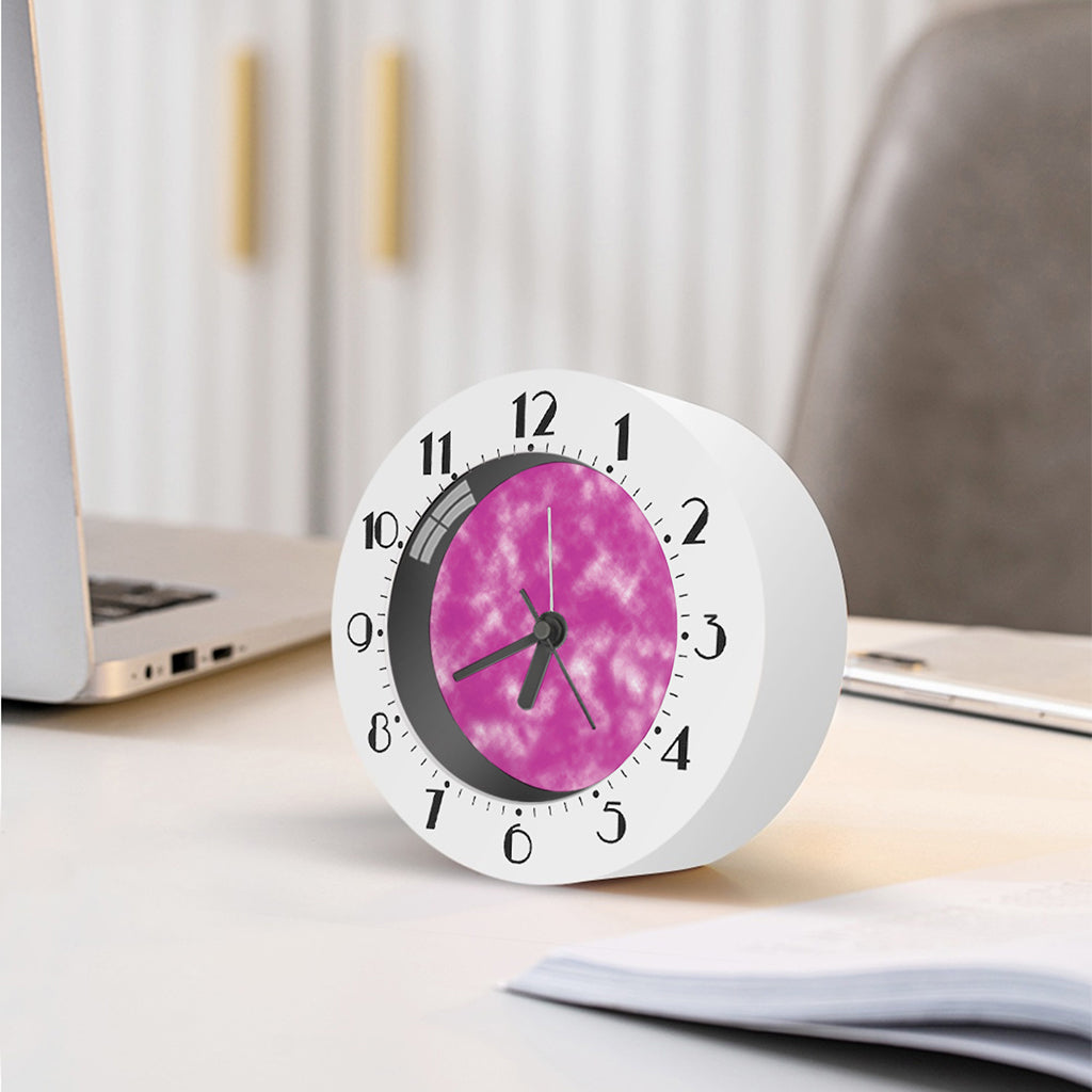 Pink Tie Dye Print Alarm Clock