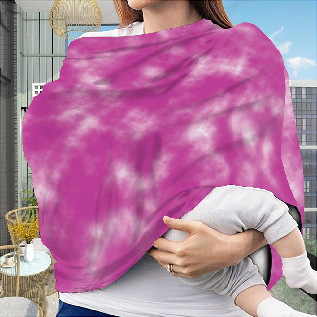 Pink Tie Dye Print Baby Seat Cover