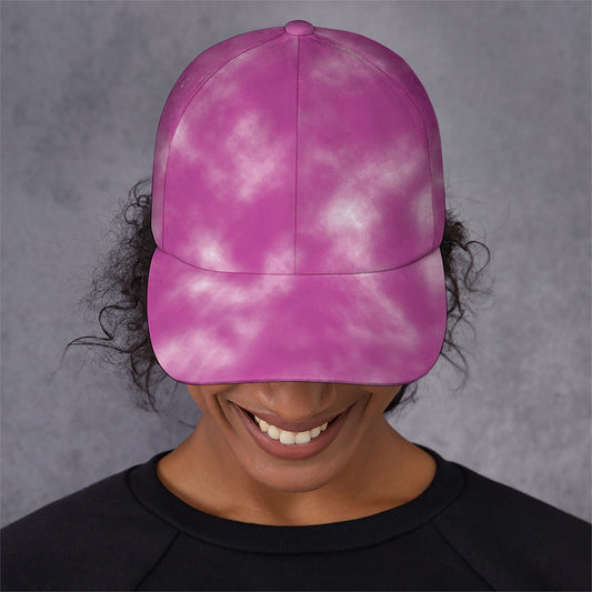 Pink Tie Dye Print Baseball Cap