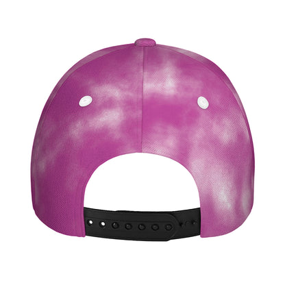 Pink Tie Dye Print Baseball Cap