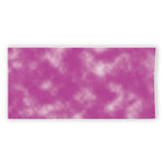 Pink Tie Dye Print Beach Towel