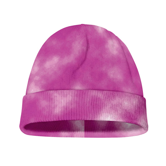 Pink Tie Dye Print Beanie