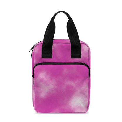 Pink Tie Dye Print Bible Tote Bag