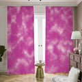 Pink Tie Dye Print Dimout Pencil Pleat Curtains