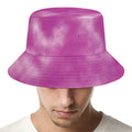Pink Tie Dye Print Bucket Hat