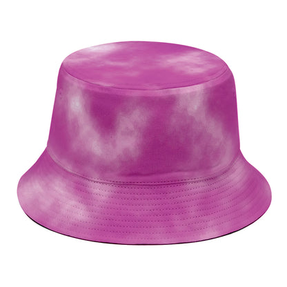 Pink Tie Dye Print Bucket Hat