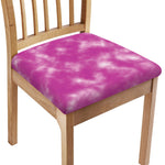 Pink Tie Dye Print Chair Cushion Cover