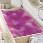 Pink Tie Dye Print Changing Pad Cover