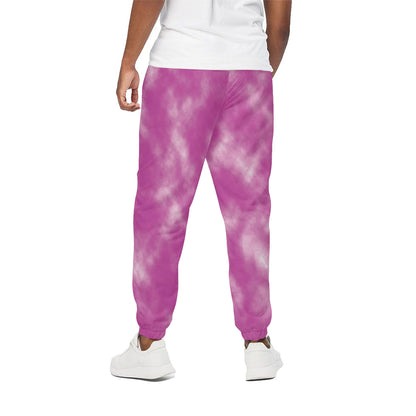 Pink Tie Dye Print Cotton Pants