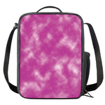 Pink Tie Dye Print Crossbody Lunch Bag