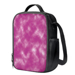 Pink Tie Dye Print Crossbody Lunch Bag