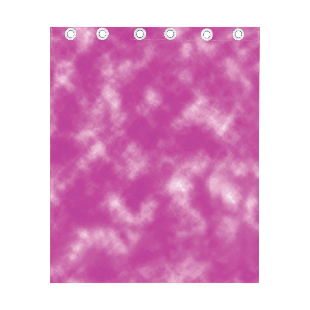 Pink Tie Dye Print Curtain