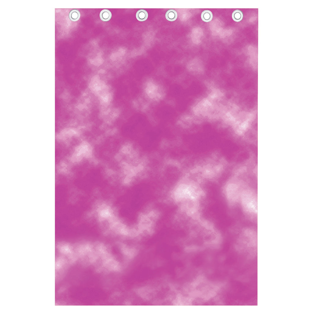 Pink Tie Dye Print Curtain