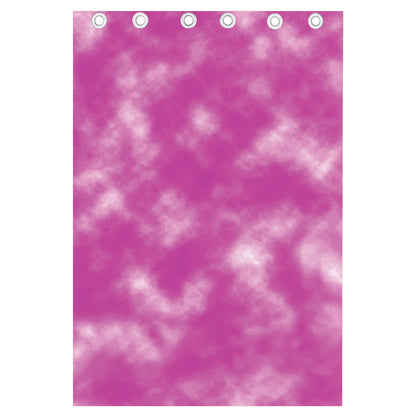 Pink Tie Dye Print Curtain