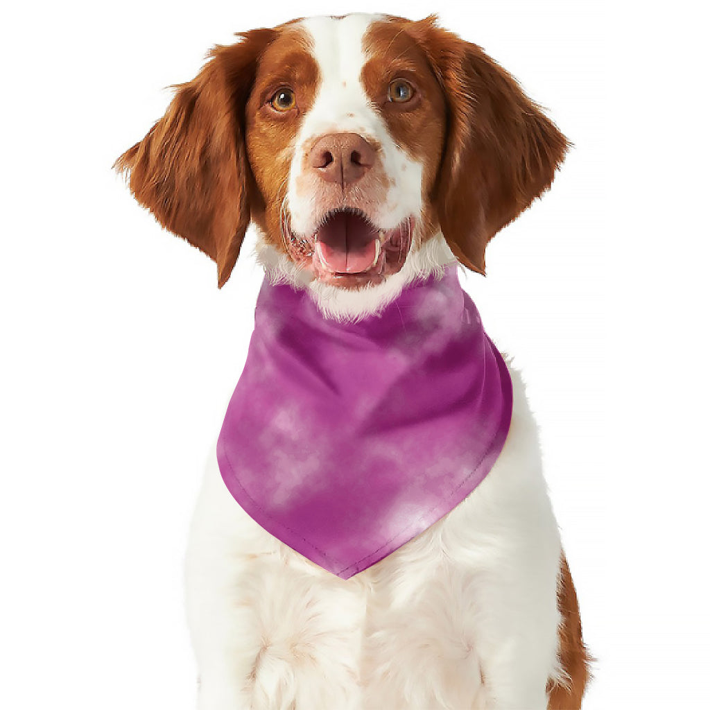 Pink Tie Dye Print Dog Bandana