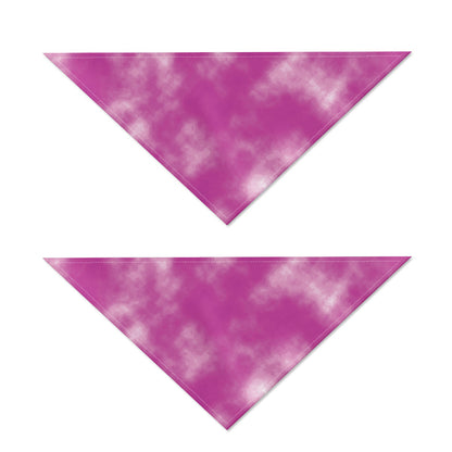 Pink Tie Dye Print Dog Bandana