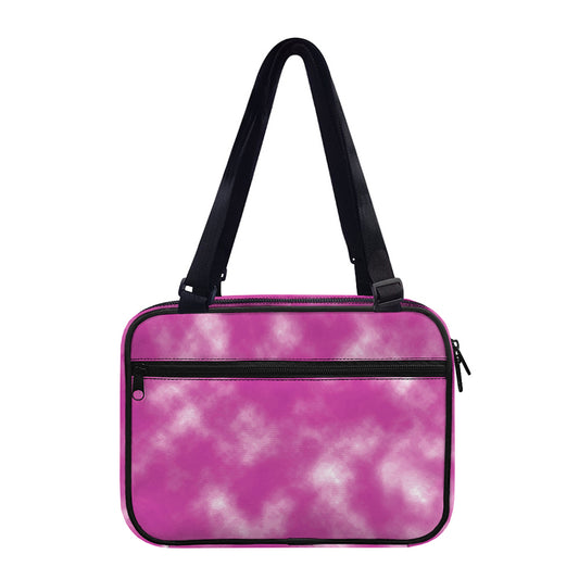 Pink Tie Dye Print Double Strap Bible Bag