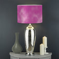 Pink Tie Dye Print Drum Lamp Shade