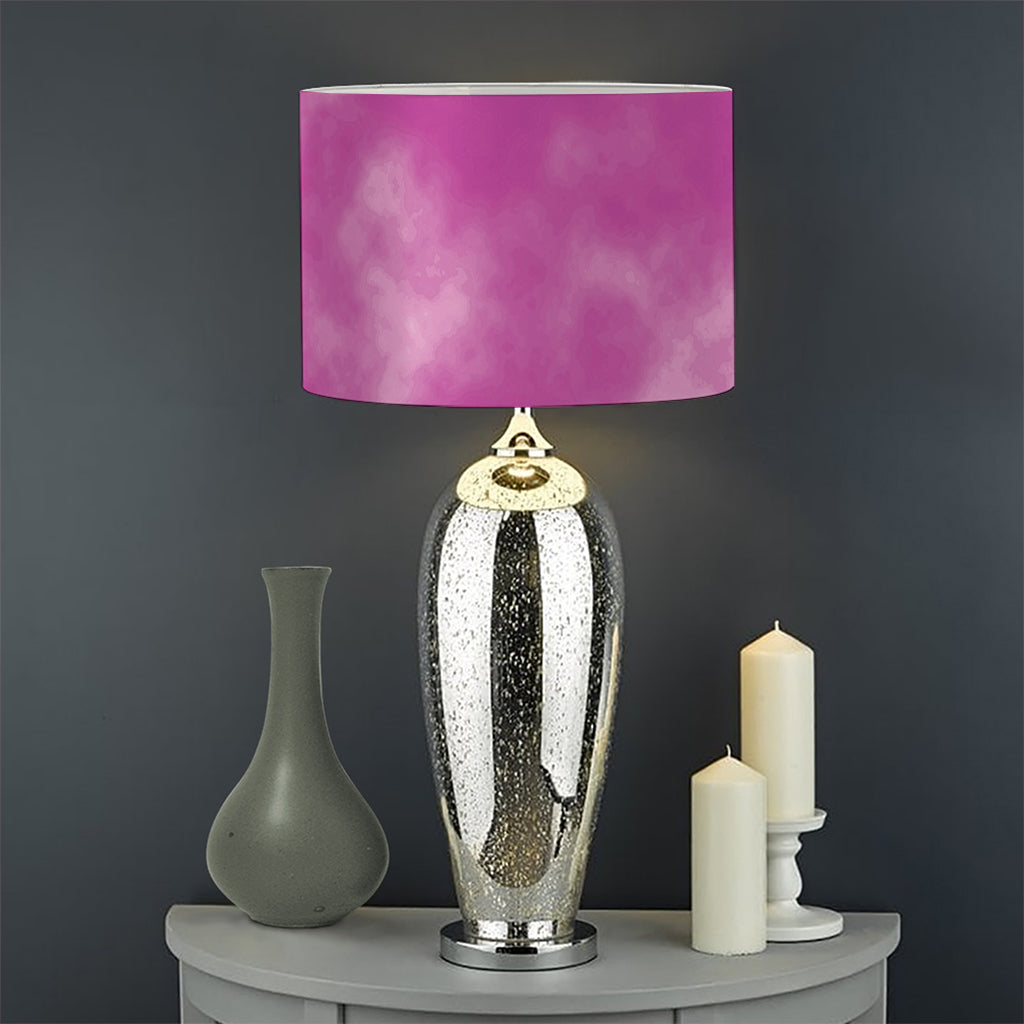 Pink Tie Dye Print Drum Lamp Shade