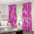 Pink Tie Dye Print Extra Wide Grommet Curtains