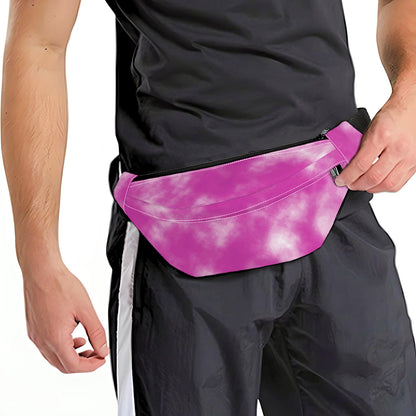 Pink Tie Dye Print Fanny Pack