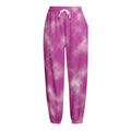 Pink Tie Dye Print Fleece Lined Knit Pants