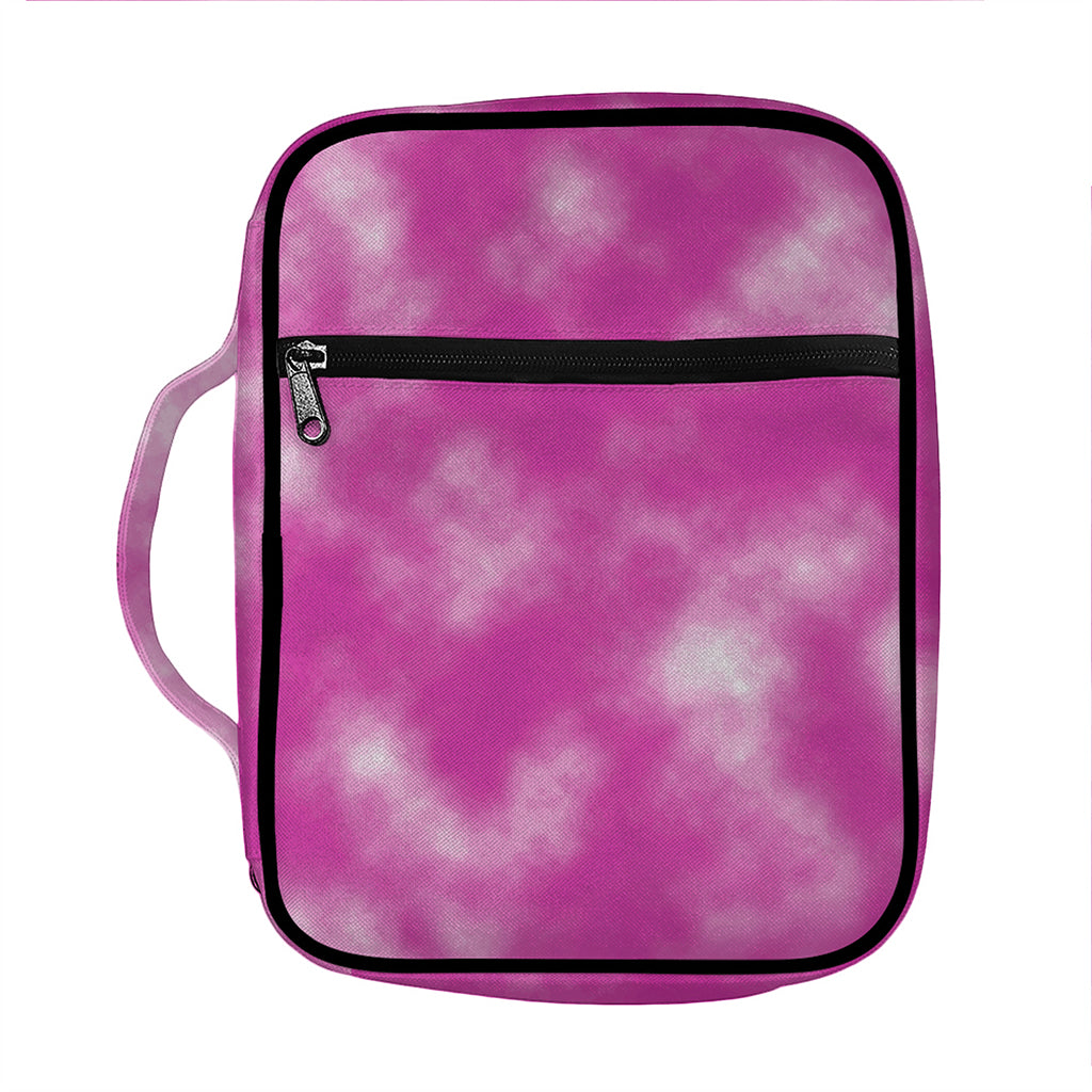 Pink Tie Dye Print Front Pocket Bible Bag