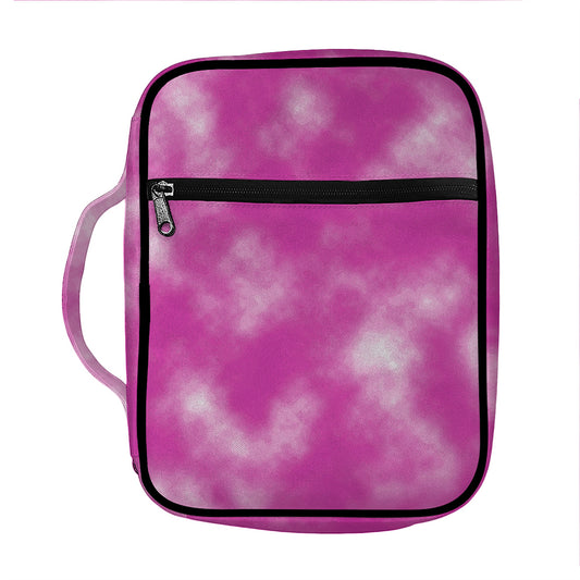 Pink Tie Dye Print Front Pocket Bible Bag