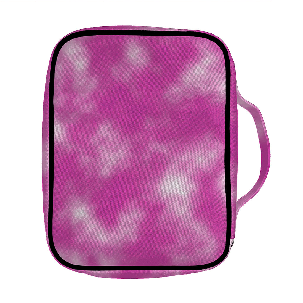 Pink Tie Dye Print Front Pocket Bible Bag