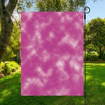 Pink Tie Dye Print Garden Flag