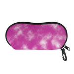 Pink Tie Dye Print Glasses Case