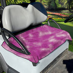 Pink Tie Dye Print Golf Cart Seat Cover