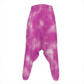 Pink Tie Dye Print Hammer Pants