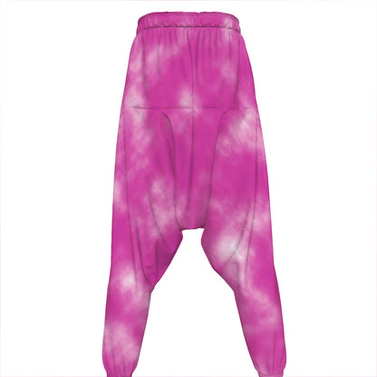 Pink Tie Dye Print Hammer Pants