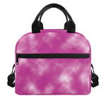 Pink Tie Dye Print Insulated Lunch Bag