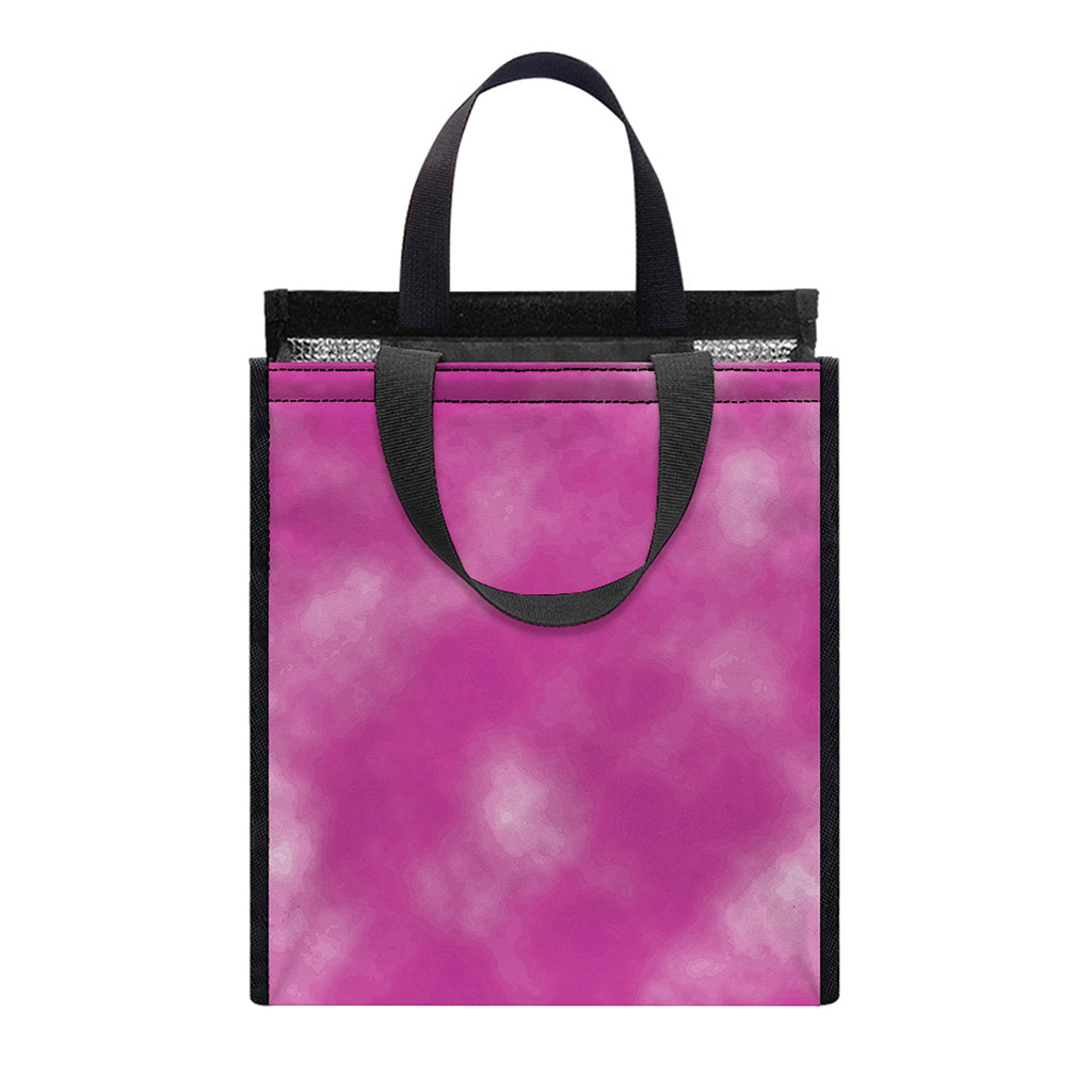 Pink Tie Dye Print Insulated Lunch Tote