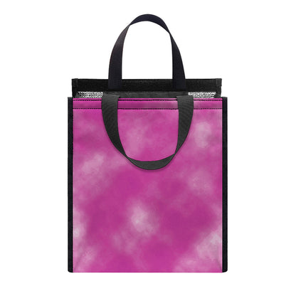Pink Tie Dye Print Insulated Lunch Tote