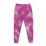 Pink Tie Dye Print Jogger Pants