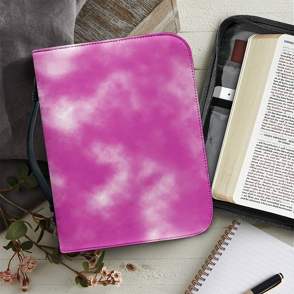 Pink Tie Dye Print Leather Bible Cover
