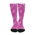 Pink Tie Dye Print Long Socks