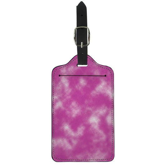 Pink Tie Dye Print Luggage Tag