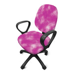 Pink Tie Dye Print Office Chair Cover