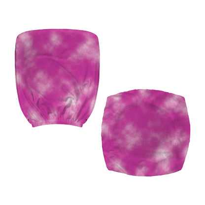 Pink Tie Dye Print Office Chair Cover