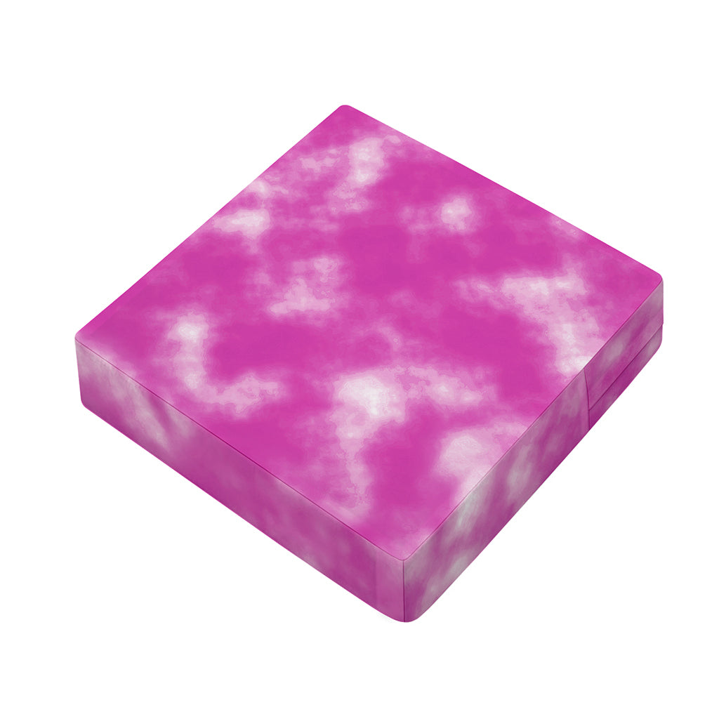 Pink Tie Dye Print Outdoor Seat Cushion Cover
