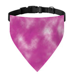 Pink Tie Dye Print Over The Collar Dog Bandana