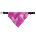 Pink Tie Dye Print Over The Collar Dog Bandana