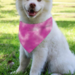 Pink Tie Dye Print Over The Collar Dog Bandana